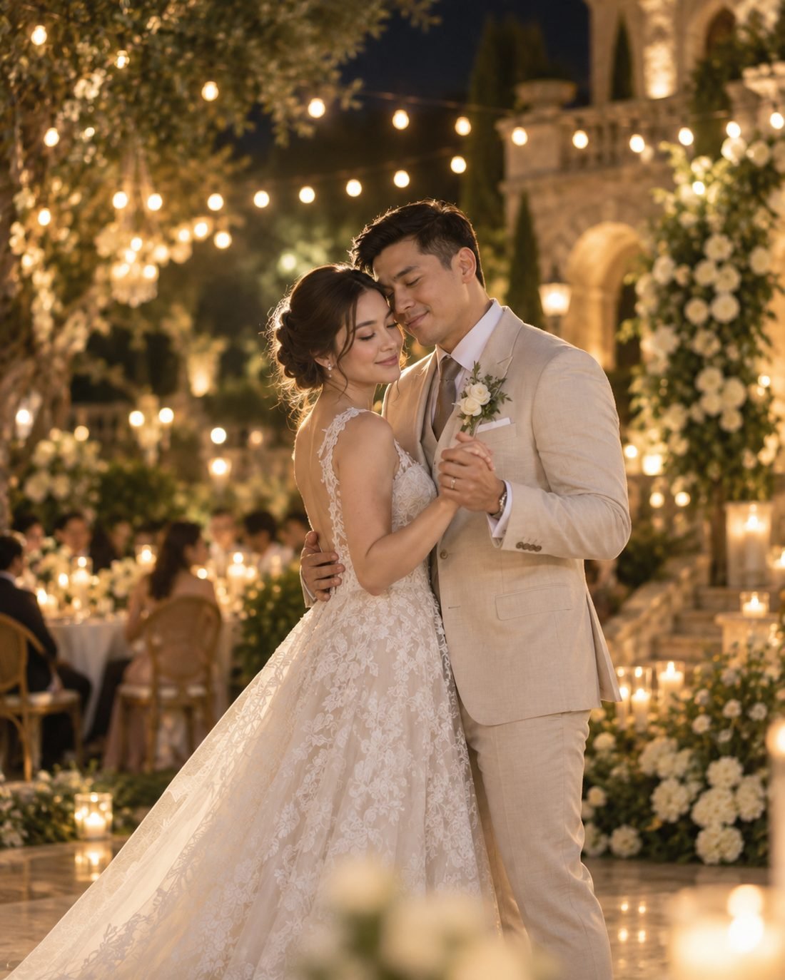 Diego and Elisa's first dance at the reception